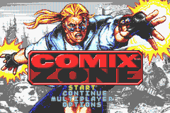 Comix Zone Title Screen